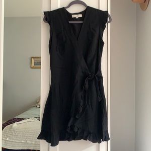 Adorable Black Ruffle Romper size 0! NWOT!